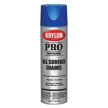 KRYLON Professional All-Surface Enamel Paint; Black; 15 oz. Aerosol 5815